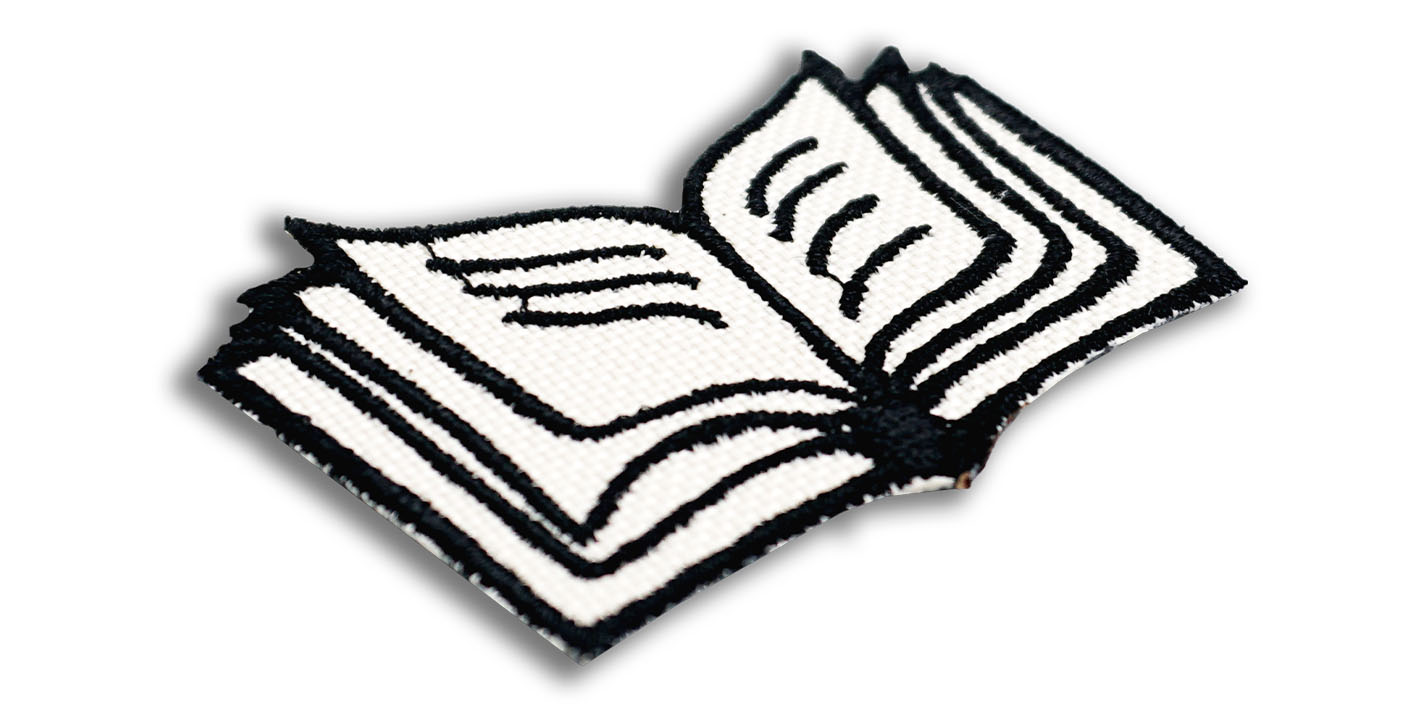 naszywka naprasowanka magiczne przedmioty księga